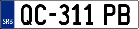 Trailer License Plate